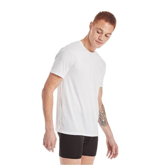 Hanes X-Temp All Day Breathable Mesh Crewneck Undershirt T-Shirt White 3-Pack S - Picture 6 of 9